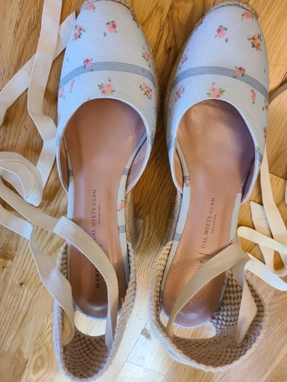 Margaux X Gal Meets Glam Floral Espadrille Wedge Size 39 EU